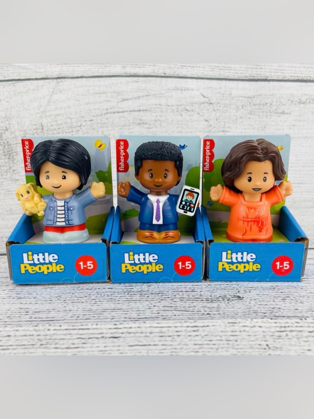 Fisher Price Little People Set of 3 Figures NEW